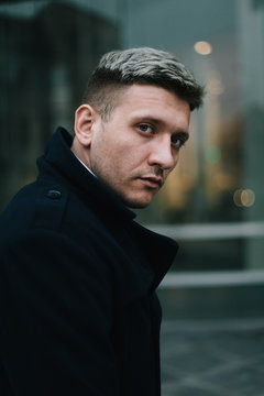 Portrait of a handsome man outdoors