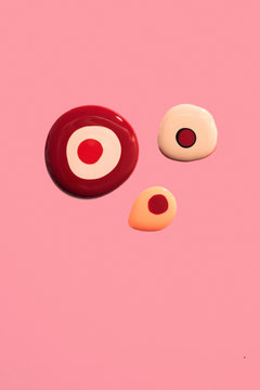 Drops of Colourful Nail Polishes