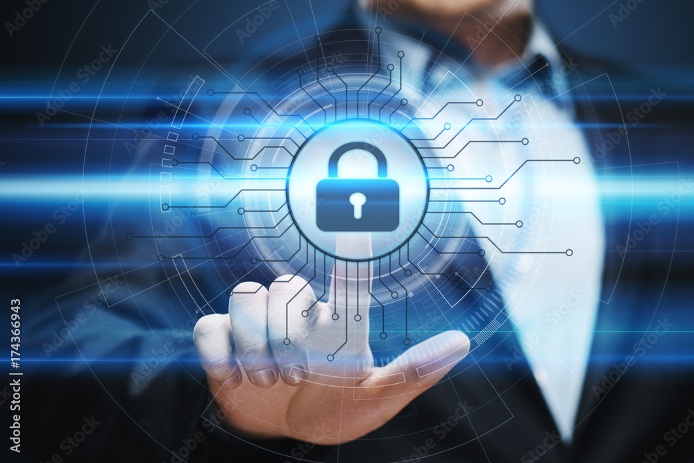 Canvas Prints cyber security data protection business technology privacy concept