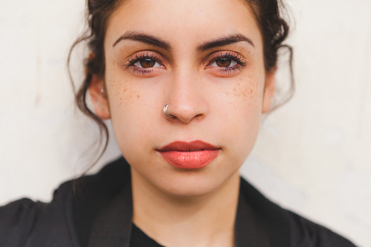 Portrait of a Mixed Race Young Woman