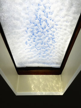 Snow on a Skylight
