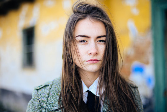 Portrait of a young woman