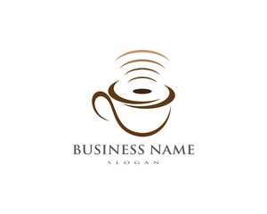 Coffee cup Logo Template vector icon design