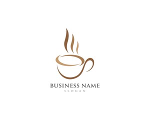 Coffee cup Logo Template vector icon design