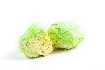 cabbage   isolated on white background