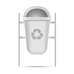Blank of Recycle bin for garbage or trash. Vector