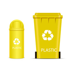 Blank of Recycle bin for garbage or trash. Vector