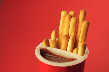 Indian Made Bread sticks with  Chocolate Cream