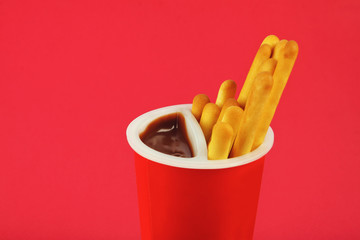 Indian Made Bread sticks with  Chocolate Cream