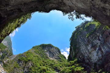 Tunnel in Hualien Taroko National Park, Taiwan