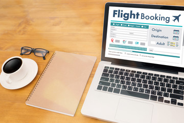 GO Flight Booking Air Online Ticket Book Concept