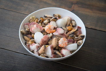 frozen seafood mix