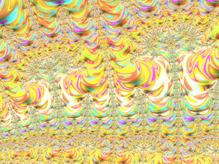 Bright, Colorful Fractal Pattern