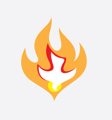 Holyspirt Fire, art vector logo design