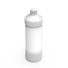Blank detergent bottle mockup