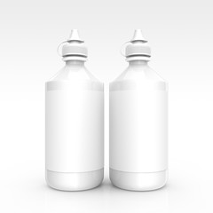 Contacts Solution bottles mockup