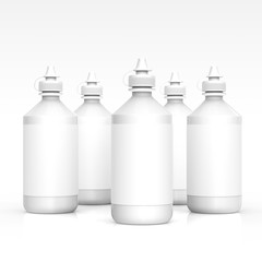 Contacts Solution bottles mockup