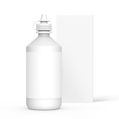 Contacts Solution bottle mockup