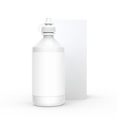 Contacts Solution bottle mockup