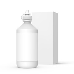 Contacts Solution bottle mockup