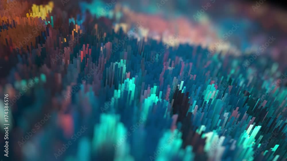 Poster 4k looping abstract textured background with depth of field