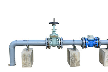 Old water supply main pipeline