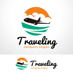 Traveling Logo Template Design Vector, Emblem, Design Concept, Creative Symbol, Icon