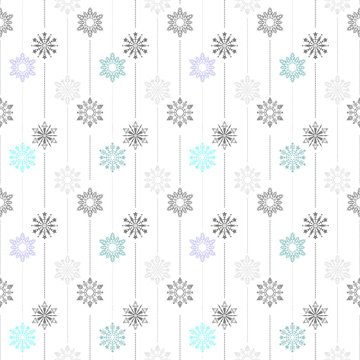 frozen crystal Snowflake basic vertical line seamless pattern texture background vector  in white gray and light blue tone