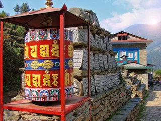 Foto op Plexiglas Annapurna Trekking in Himalayas 
