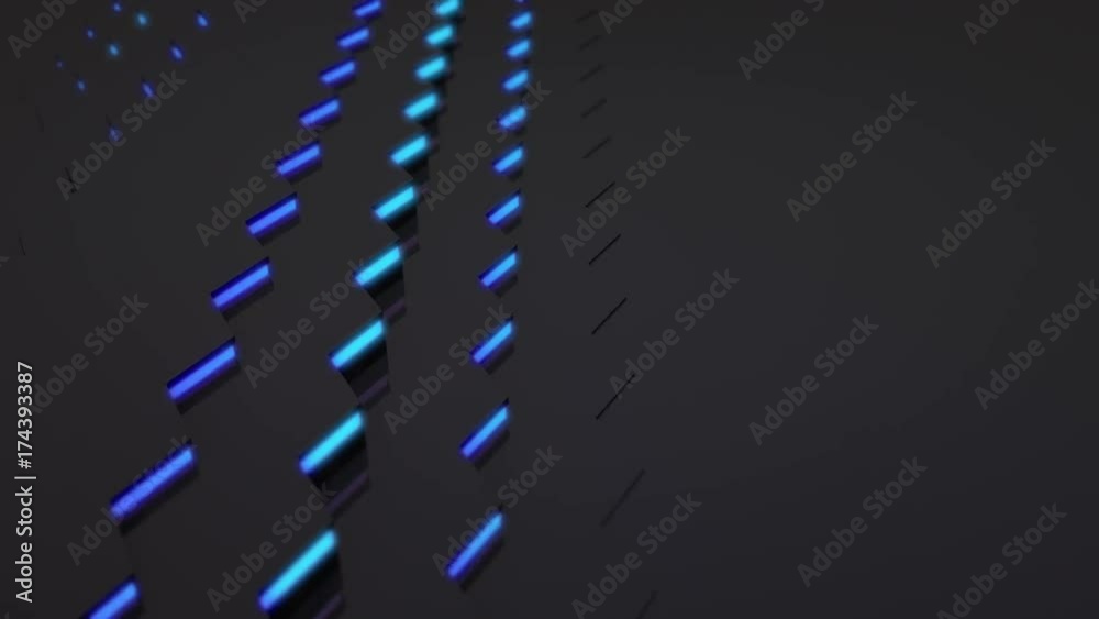 Poster 3d loop hexagonal motion graphic background