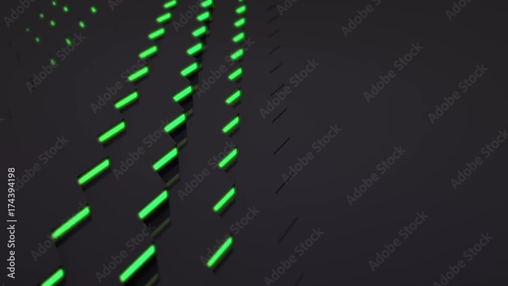 Poster 3d loop hexagonal motion graphic background