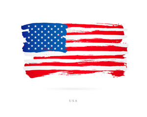 Flag of the USA. Abstract concept
