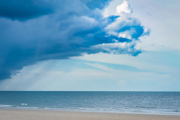 Cloudy Day at a beach in Thailand