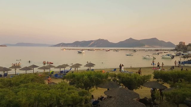 Methoni village in Peloponnese Greece.
