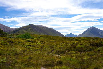 Gorgeous view of Tir Nan Iolaire or the Land of Eagles on the Isle of Skye in Scotland.