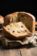 Panettone. Italian  christmas cake