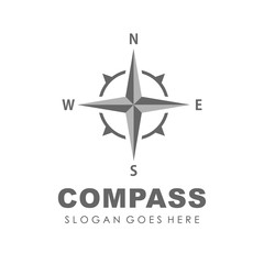 Obraz premium Compass logo design template