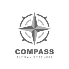 Obraz premium Compass logo design template