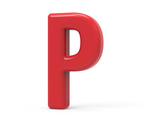 red letter P