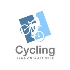 Fototapeta premium Bicycle logo design template vector