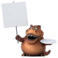 Fun Trex - 3D Illustration © Julien Tromeur
