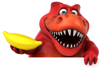 Naklejka premium Fun dinosaur - 3D Illustration