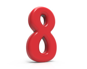 red number 8