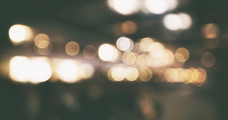 Blurry and colorful bokeh from the concert stage lighting