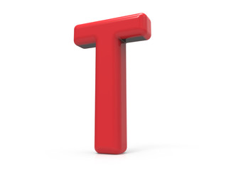 red letter T