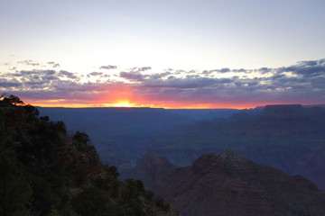 Plakat grand canyon sunset