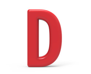 red letter D