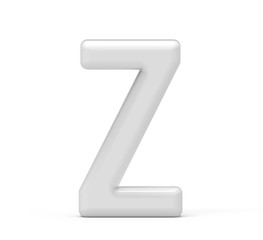 pearl white letter Z