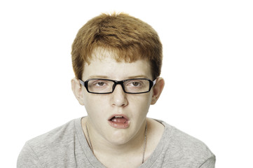 Teen Boy Looking Stupid