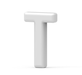 pearl white letter T